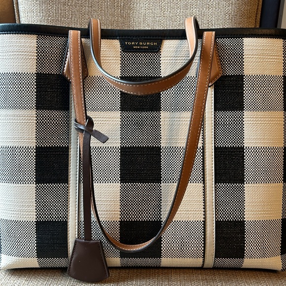 Tory Burch Gingham Tote - Picture 7 of 14